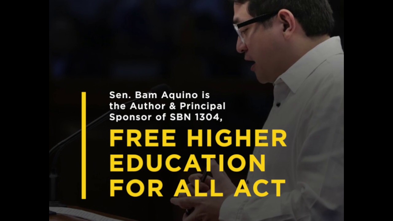 Image result for senator bam aquino education