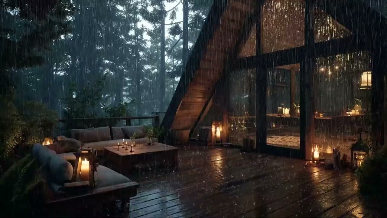 Sleep Music with Soothing Rain – Ease Stress and Relax Mind and Body