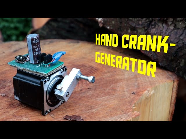 Building a hand crank phone charger (AKIO TV) class=