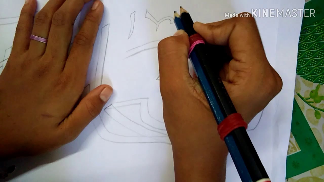 Karya Kaligrafi dengan 2 pensil - YouTube