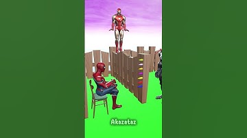 Spider Man Vs Venom Funny Moments ! 🤣 #scaryteacher3d #animation #marvel #spiderman #ironman #venom