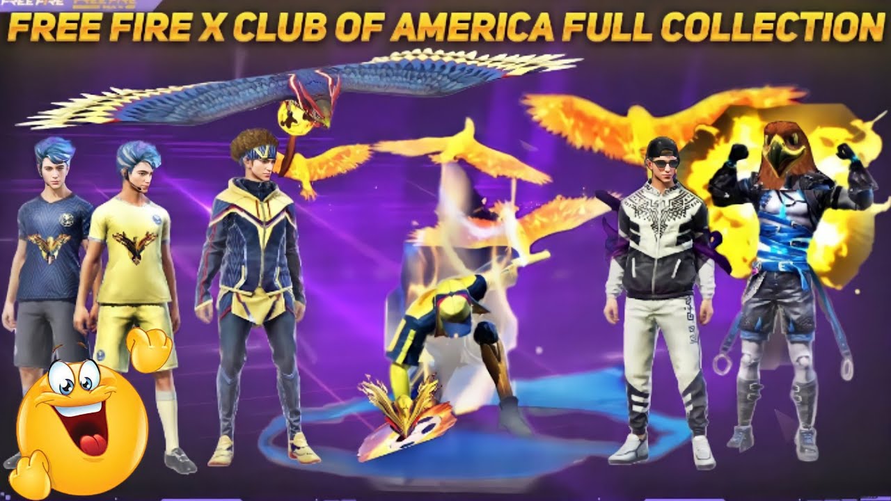 FREE FIRE X CLUB AMERICA COLLABORATION ALL ITEM PREVIEW FF × CLUB AMERICA 