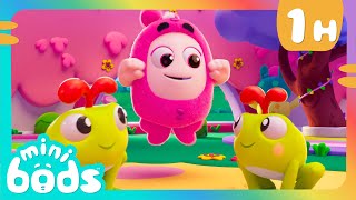 Jump Like a Froggy! | Minibods | Moonbug No Dialogue Comedy Cartoons for Kids