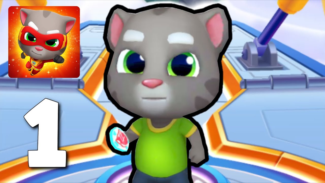TALKING TOM HERO DASH – Gameplay Part 1 – Super Tom ! iOS, Android)