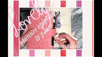 My Planner Epiphany (moving away from Foxy Fix) & Current Planner Peace