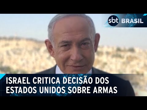 Video decisao-decepcionante-diz-israel-sobre-eua-suspenderem-entrega-de-armas-sbt-brasil-09-05-24