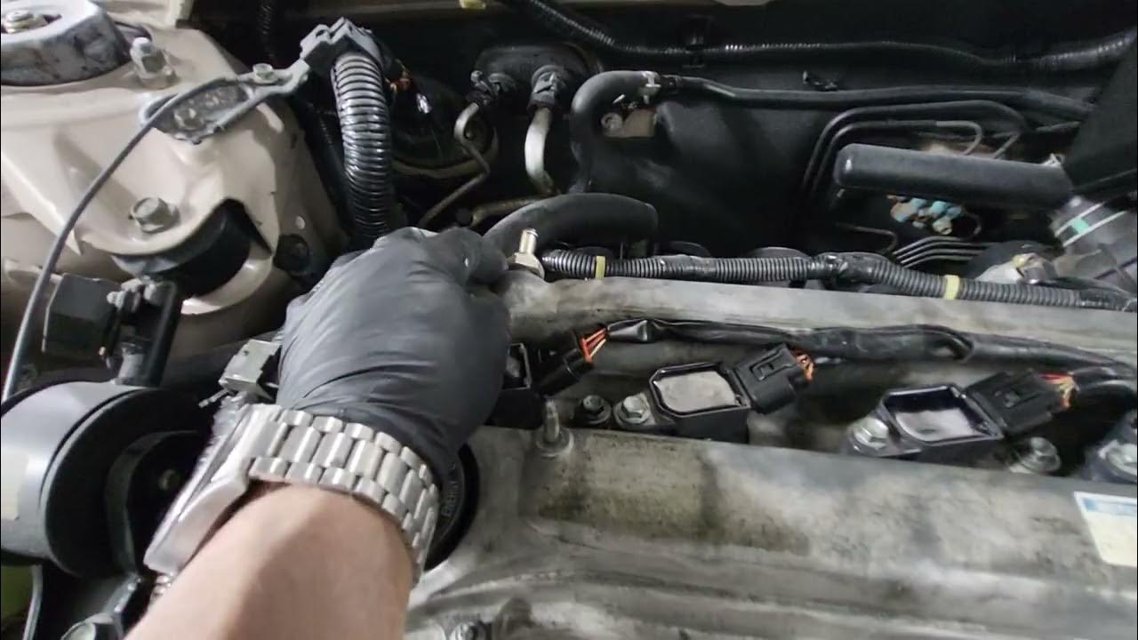 2003 Toyota Camry oil pressure switch and PCV valve replacement 2.4 l