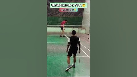 Shuttle Lands IN or OUT 🤔| #badmintonsquadindia #shorts #ytshorts