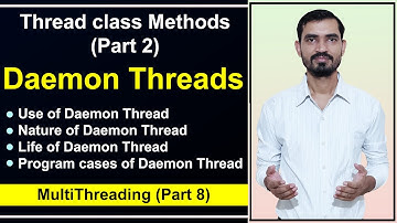 Daemon Thread in Java || Java Multithreading Interview Questions by Deepak