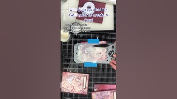 How to use Gelli prints for Card making #shorts #gelliprinting #cardmaking