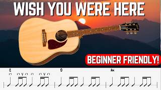 How To Play Wish You Were Here By Pink Floyd (Easy Acoustic Guitar Lesson)
