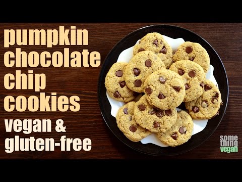 pumpkin chocolate chip cookies (vegan & gluten-free) Something Vegan