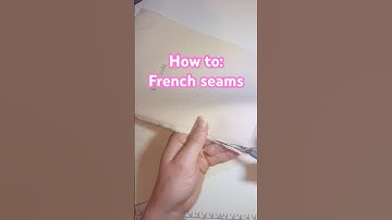 How to correctly sew French seams #sewing #sewingtutorial #fyp #fashion