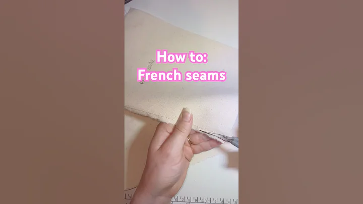 How to correctly sew French seams #sewing #sewingtutorial #fyp #fashion