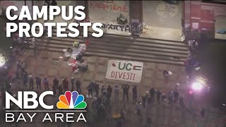 Pro-Palestinian campus protests continue in Bay Area, nationwide by NBC Bay Area 2,152 views 1 day ago 3 minutes, 23 seconds