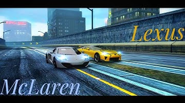 McLaren vs Lexus... nfs most wanted android gameplay...#mostwanted #viral #mclaren #lexus #nfs