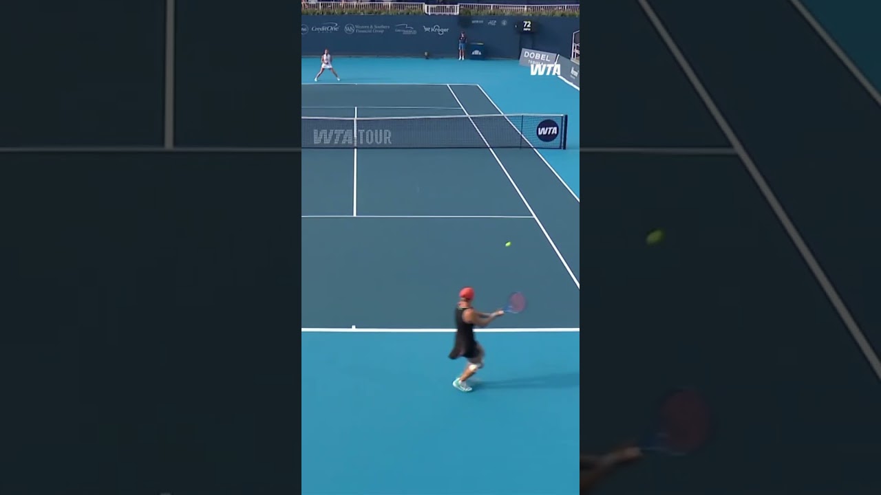 A brilliant game of back-and-forth 🙂‍↕️ #WTA #CincyTennis #DianaShnaider