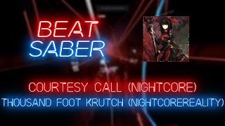Beat Saber | Zyrix | Thousand Foot Krutch - Courtesy Call(Nightcore) [Expert+] FC #1 | 97%