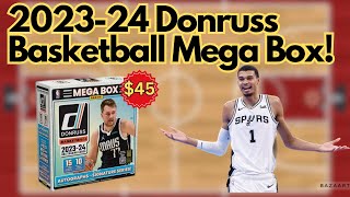 Wemby Rated Rookie Hunting! 202324 Donruss Basketball Mega Box!Plus Monopoly Prizm Top Hit Giveaway