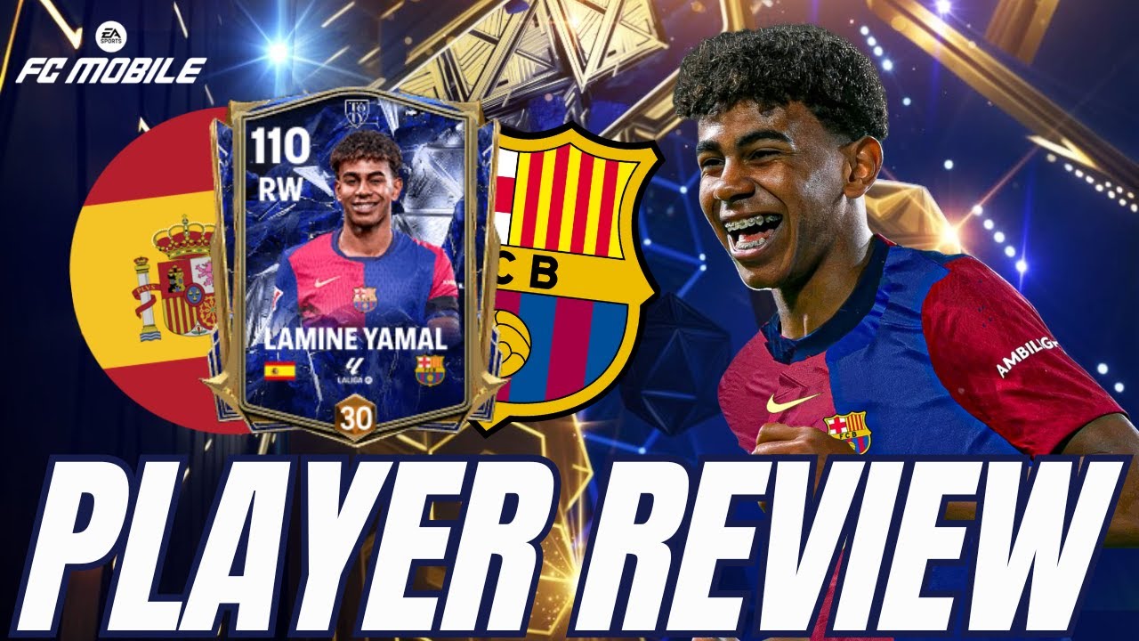 105 OVR LAMINE YAMAL TOTY IS HERE | IS HE THE BEST RW IN FC MOBILE ...