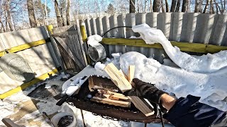 POV: DIY Fire Pit 🔥 | How to Start a BBQ Using Only Wood Chips!