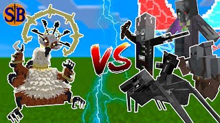 Umvuthi the Sun Bird VS Illage and Spillage | Minecraft Mob Battle