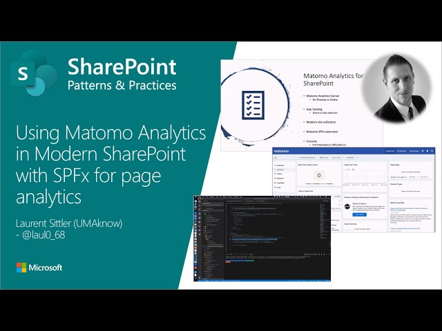 Community Demo - Using Matomo Analytics in modern SharePoint with SPFx for page analytics