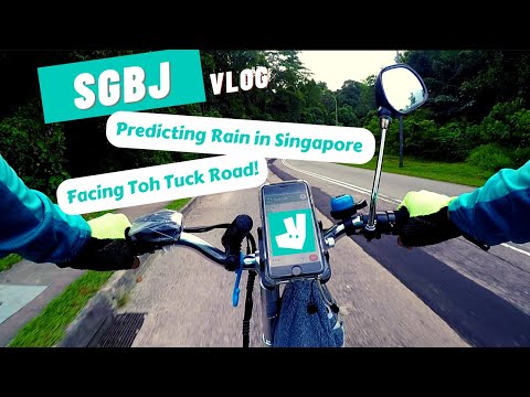 Deliveroo Rider Vlog SGBJ, How do you predict rain in Singapore? Facing Toh Tuck Road again!