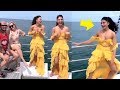 Jacqueline Fernandez 0ops Moments Party With Friends On Yacht
