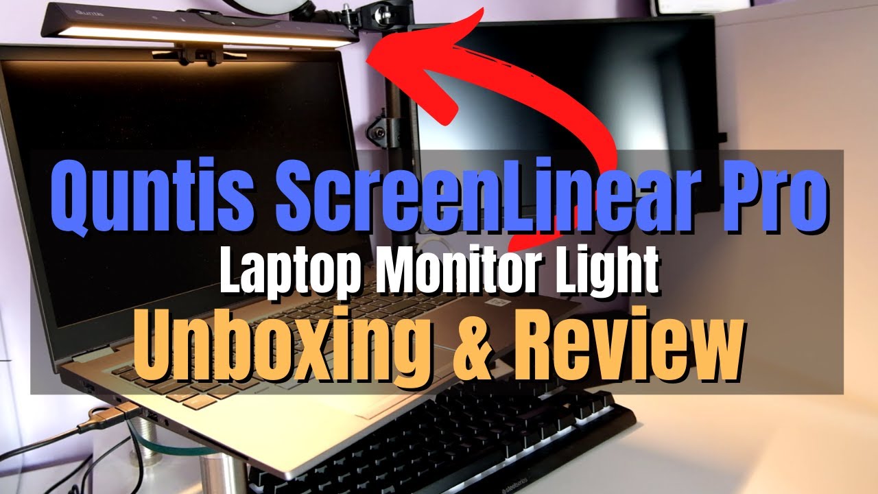 Quntis Montitor Light Bar PRO+ with Remote Control Review - Amazing  features without BenQ Prices! 