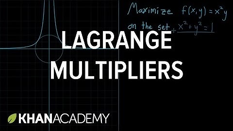 Lagrange multipliers, using tangency to solve constrained optimization