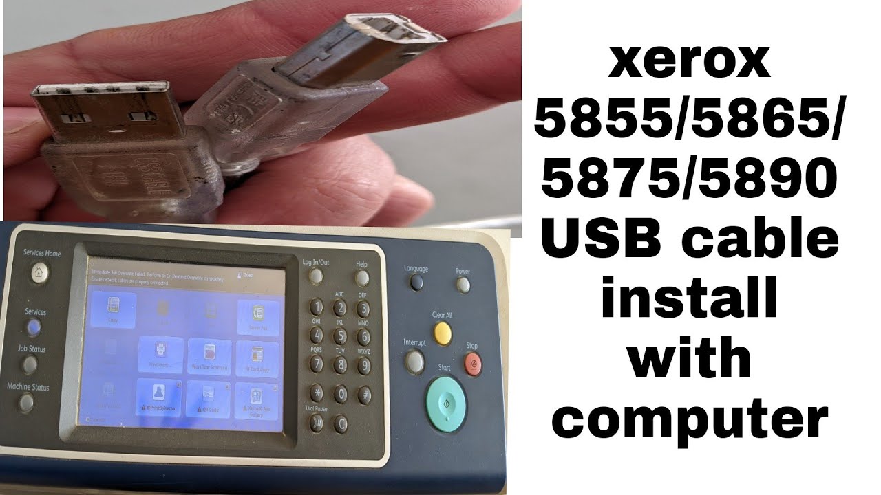 How To Xerox 5855586558755890 Usb Cable Install With Computer