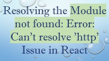 Resolving the Module not found: Error: Can