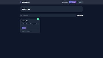 Note Taking App Using PHP and MySQL with Source Code