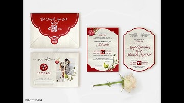 Thiệp cưới in kỹ thuật số mẫu mới - In thiệp cưới giá rẻ - Thiệp cưới mẫu mới 2024 #inthiepcuoi