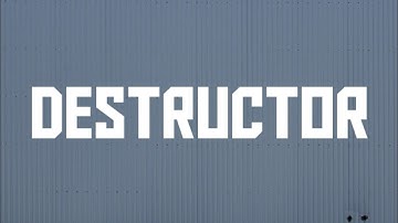 12th computer science DESTRUCTOR