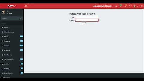 How to Delete Product in FaST SaP?