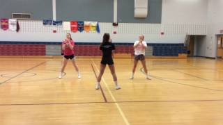 Practice 2: sideline dance, hey song