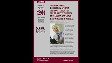 "The task impurity problem in Aphasia testing", Malcolm McNeil