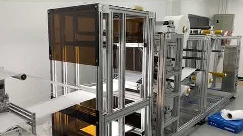 Fully-auto face mask machine with CCD vision inspection and packaging production line