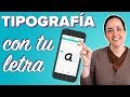 Convierte tu LETRA en una TIPOGRAFÍA! (Ideal para NIÑOS) | ChicaGeek