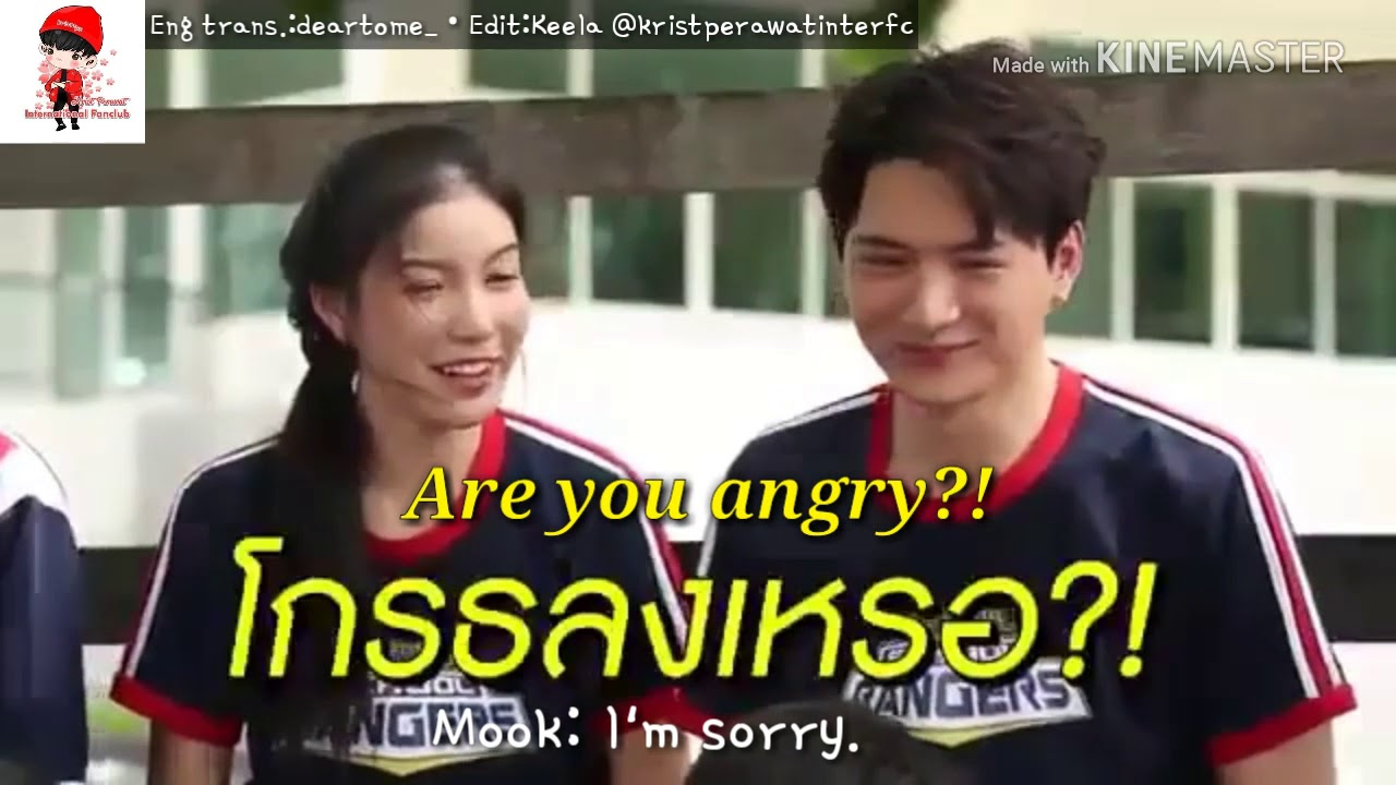 [Eng Sub] When angry Krist lost to Mook's cuteness - YouTube