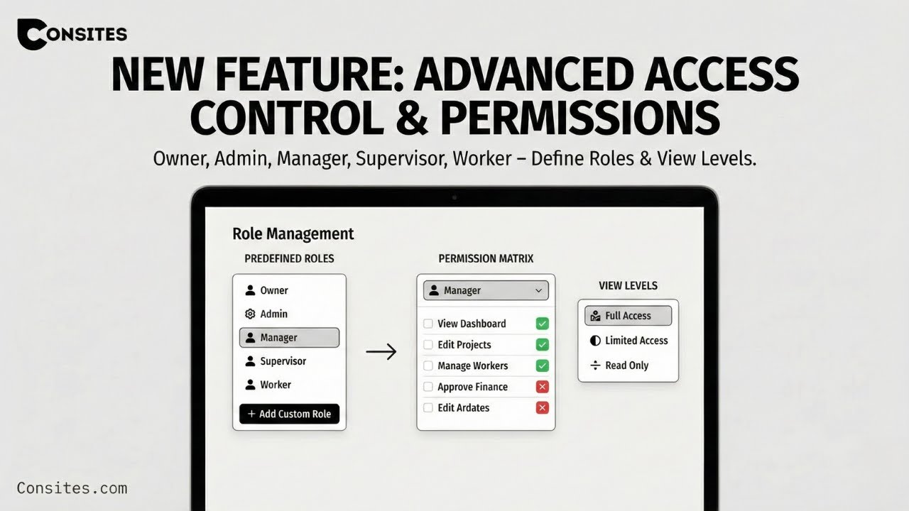 Role Based Access Control — Set Permissions for Your Team | Consites ...