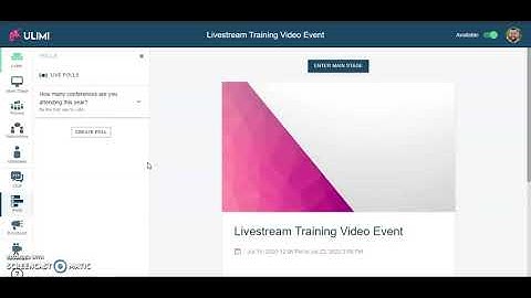 Virtual Events - Create Polls (Owner)