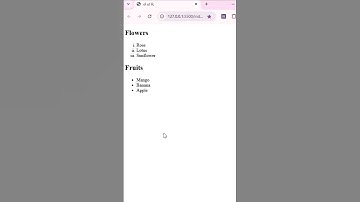 ol ul li tags  || Html tag #shorts