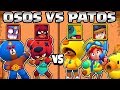 EL PRIMO BROWN y NITA VS LEON SALLY y JESSIE | OSOS VS PATOS | OLIMPIADAS BRAWL STARS