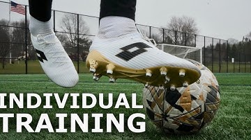 Individual Dribbling & Finishing Training Session | ASMR Solo Football Training