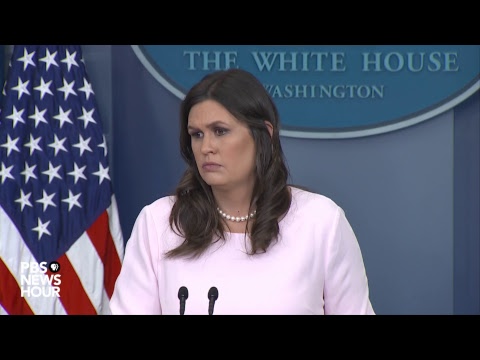 WATCH LIVE: White House press secretary Sarah Sanders holds news briefing