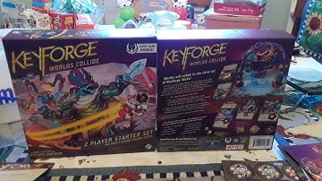 Unboxing keyforge Worlds Collide by Richard Garfield  3rd 2 player starter Set