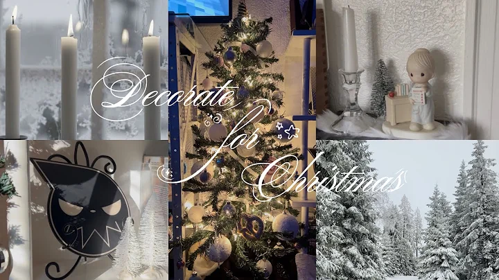 decorate for christmas with me ❄️ | setting up the tree, shopping, winter themed decor 